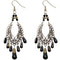 black beaded earrings