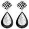 Black filigree earrings