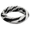 Black White Zebra Print Bangle Bracelet