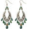 Green Beaded Earrings