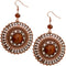 Brown Bead Earrings