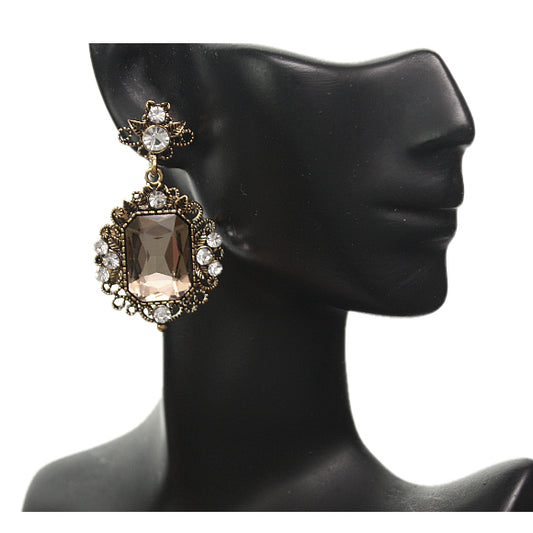 Brown Costume Earrings