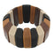 Brown Wooden Arch Stretch Bracelet