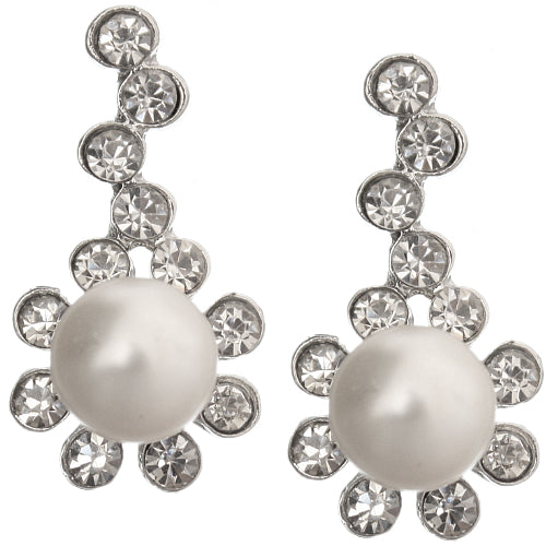 Clear Pearl Earrings