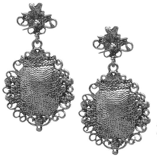 Gray Fancy Earrings