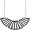 Gray Two Sided Mirrored Chain Necklace