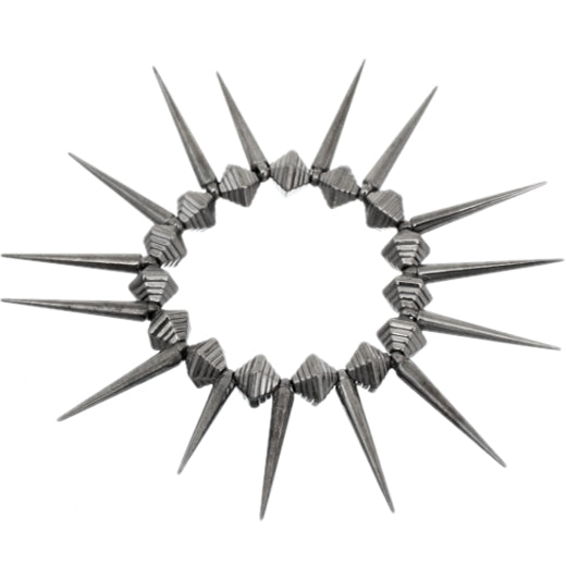 Gray Spiked Elastic Stretch Bracelet