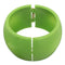 Green Glossy Hinged Bangle Bracelet