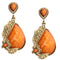 Orange Elegant Earrings