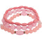 Pink 3-Piece Beaded Stretch Bracelets