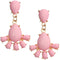 Pink Post Earrings