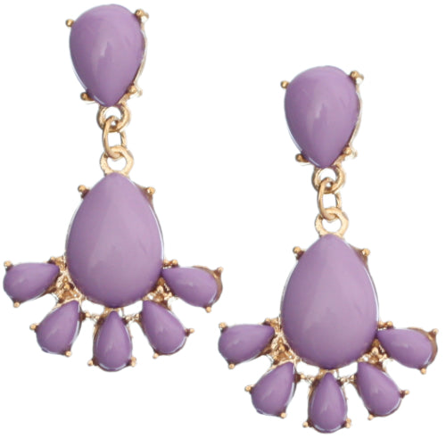 Purple Post Earrings