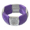 Purple Two Tone Square Stretch Bracelet