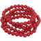 Red 4-Piece Beaded Stretch Bracelets