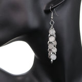 Silver Cascade Mini Coin Drop Earrings