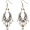 white beaded earrings